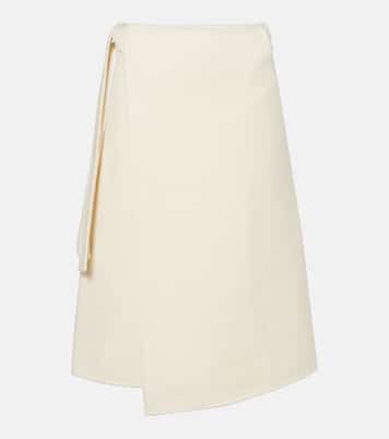 Bodhi high-rise wool-blend bouclé wrap skirt | Proenza Schouler