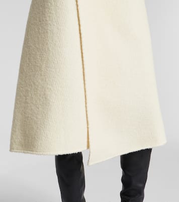 Bodhi high-rise wool-blend bouclé wrap skirt | Proenza Schouler