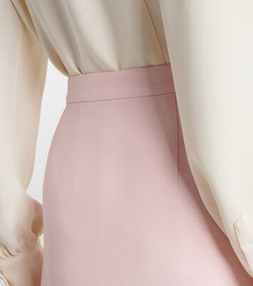 Crepe Couture feather-trimmed miniskirt | Valentino