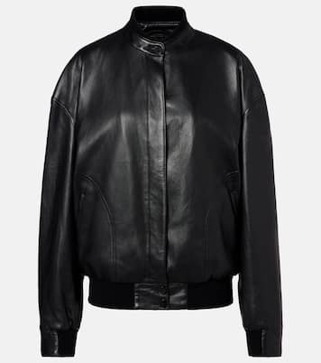 Eleonora leather bomber jacket | The Row