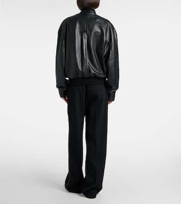 Eleonora leather bomber jacket | The Row