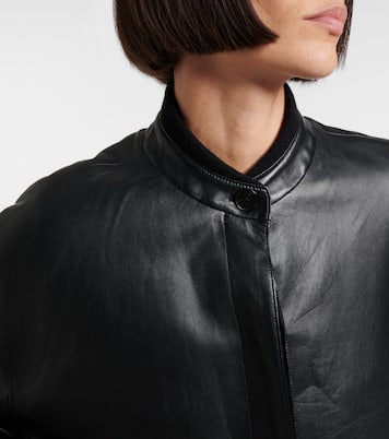 Eleonora leather bomber jacket | The Row