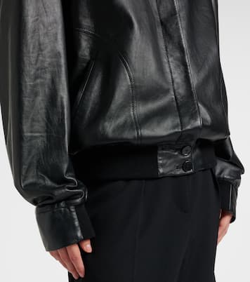 Eleonora leather bomber jacket | The Row