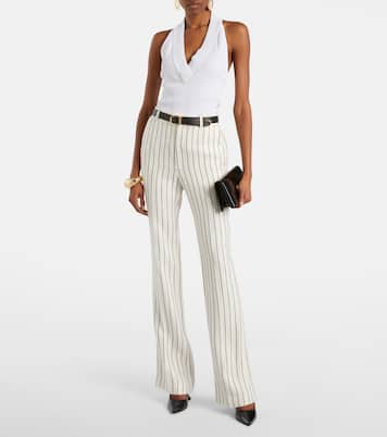 핀스트라이프 스트레이트 팬츠 | Balmain