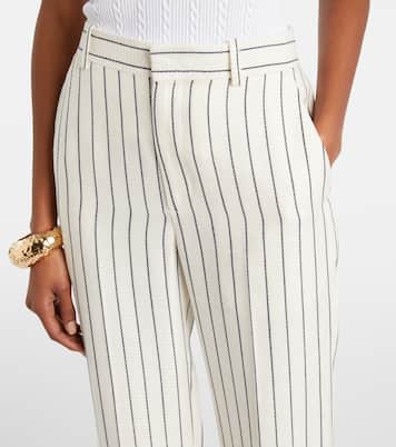 핀스트라이프 스트레이트 팬츠 | Balmain