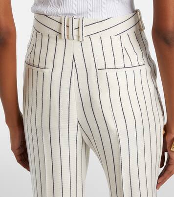 핀스트라이프 스트레이트 팬츠 | Balmain