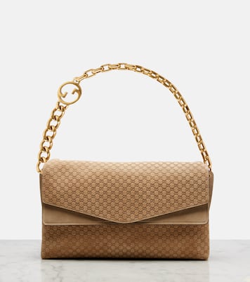 Schultertasche GG Large aus Veloursleder | Gucci