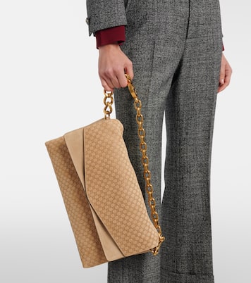 Schultertasche GG Large aus Veloursleder | Gucci