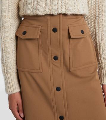 High-rise midi skirt | Moncler Grenoble