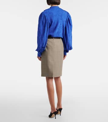 Minigonna in lana Principe di Galles | Gucci