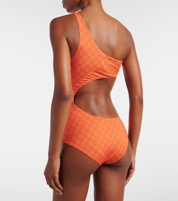 GG挖剪单肩连体泳衣 | Gucci