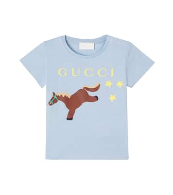 Baby printed cotton jersey T-shirt | Gucci Kids