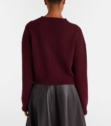 Marcela cropped wool and cashmere sweater | Fforme