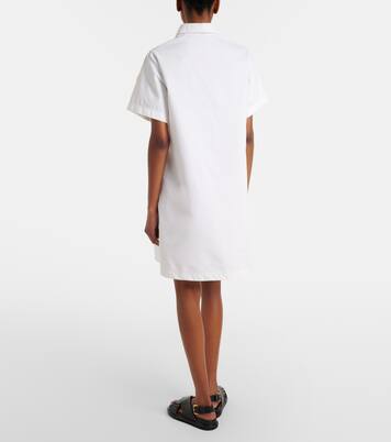 Vestido midi de popelín en mezcla de algodón | Moncler