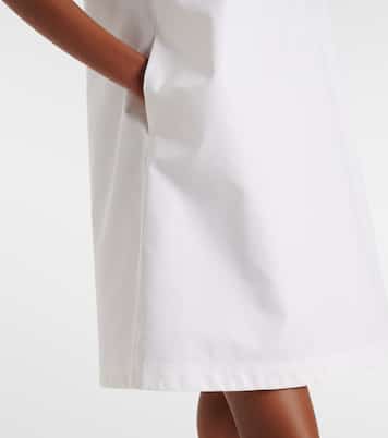 Vestido midi de popelín en mezcla de algodón | Moncler
