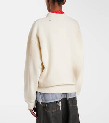 Logo distressed cotton jersey sweatshirt | Acne Studios