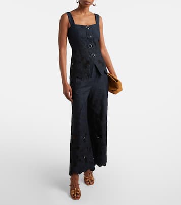 Top Mirielle en chambray de coton | Veronica Beard