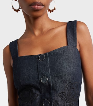 Top Mirielle en chambray de coton | Veronica Beard