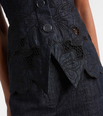 Top Mirielle en chambray de coton | Veronica Beard