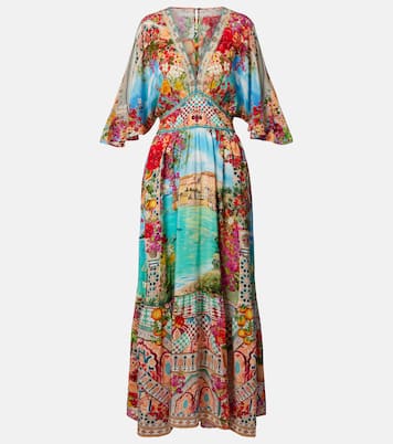Embellished printed silk maxi dress | Camilla