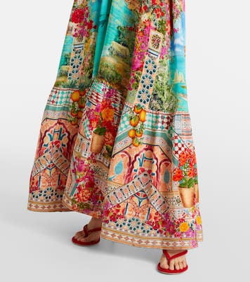Embellished printed silk maxi dress | Camilla