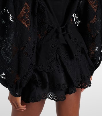 Nina cotton and linen broderie anglaise blouse | Isabel Marant