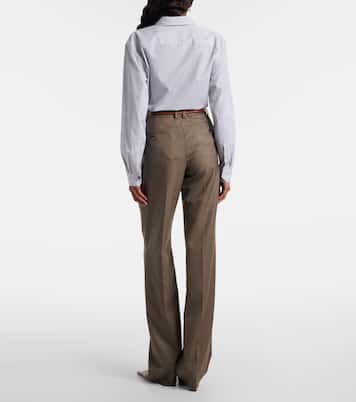 Pantalones rectos de lana | Saint Laurent