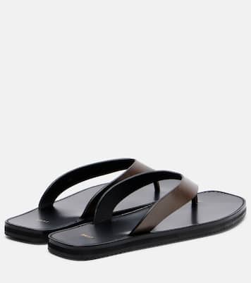 Tongs Vermelho en cuir | JUDE