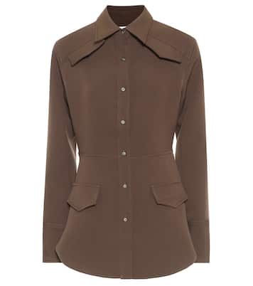 Camicia Sierra in crêpe | Deveaux New York