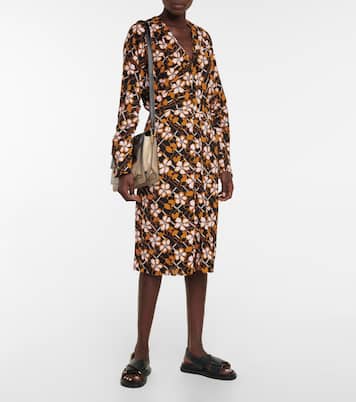 Abito midi con stampa floreale | Marni