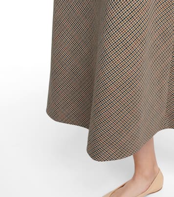 Abito midi in lana a quadri | Maison Margiela