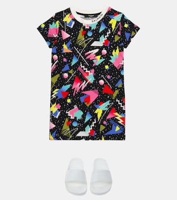Printed cotton dress | Balmain Kids