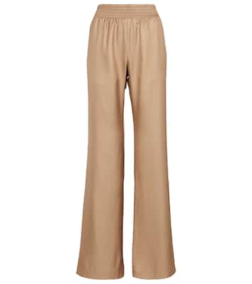 Pantaloni Themis in seta a gamba larga | Gabriela Hearst