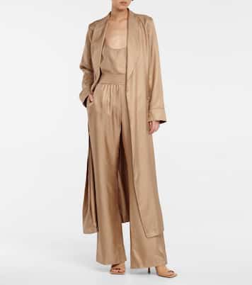 Pantaloni Themis in seta a gamba larga | Gabriela Hearst