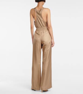 Pantaloni Themis in seta a gamba larga | Gabriela Hearst