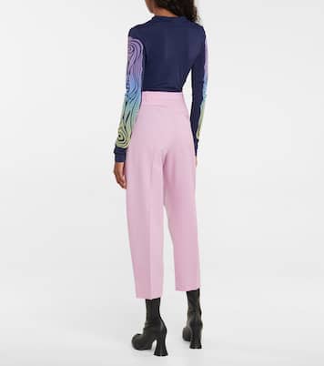High-Rise-Hose aus Wolle | Stella McCartney