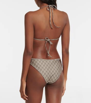 Bikini GG con cuello halter | Gucci