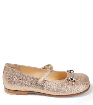 Ballerine Horsebit con glitter | Gucci Kids