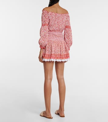 Galia floral miniskirt | Poupette St Barth