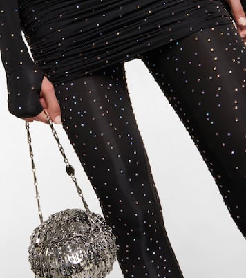 Crystal-embellished tights | Alex Perry