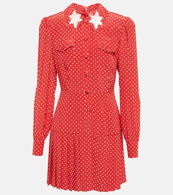 Polka-dot pleated minidress | Alessandra Rich