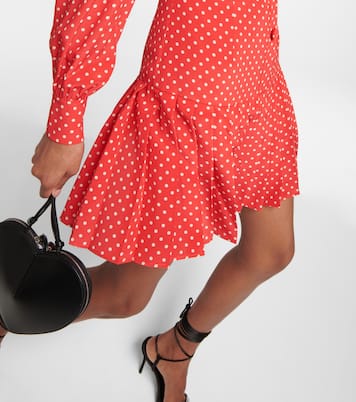Polka-dot pleated minidress | Alessandra Rich