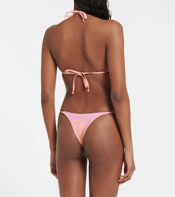 Printed bikini top | Louisa Ballou