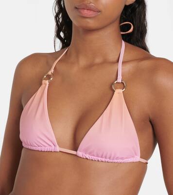 Printed bikini top | Louisa Ballou