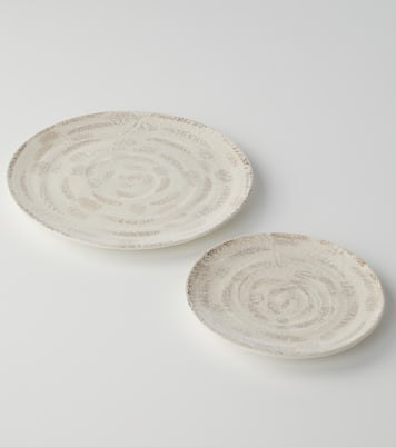 Tradition set of 2 ceramic plates | Brunello Cucinelli
