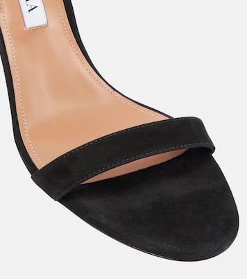 Slingback-Sandalen So Nude 85 aus Veloursleder | Aquazzura