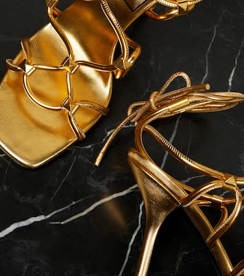 Sandalen Rockstud Net aus Leder | Valentino Garavani