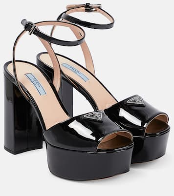 Sandali in raso con plateau | Prada