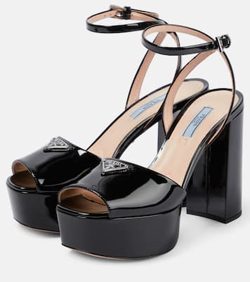 Sandali in raso con plateau | Prada