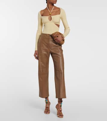 Top Elenor in maglia a coste con cut-out | Simkhai